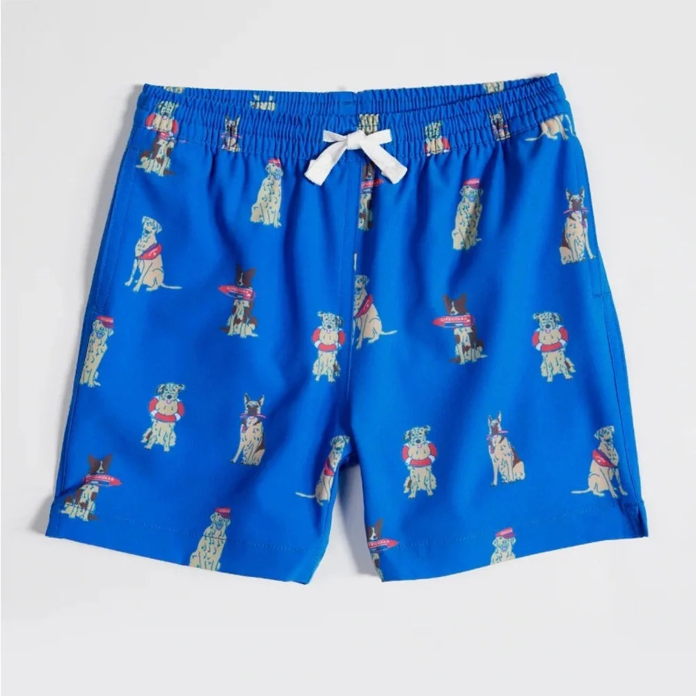 Chubbies swimming trunks shorts toddler boys i let the dogs out puppies cobalt